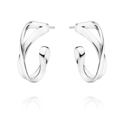 Georg Jensen – Infinity øreringer i sølv, liten