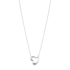 Georg Jensen – Love Leaf Heart halssmykke i sølv