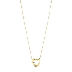Georg Jensen – Love Leaf Heart halssmykke i 18 kt. gult gull