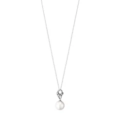 Georg Jensen – Magic halssmykke i hvitt gull med ferskvannsperle og diamanter