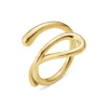 Georg Jensen – Mercy swirl ring i gult gull