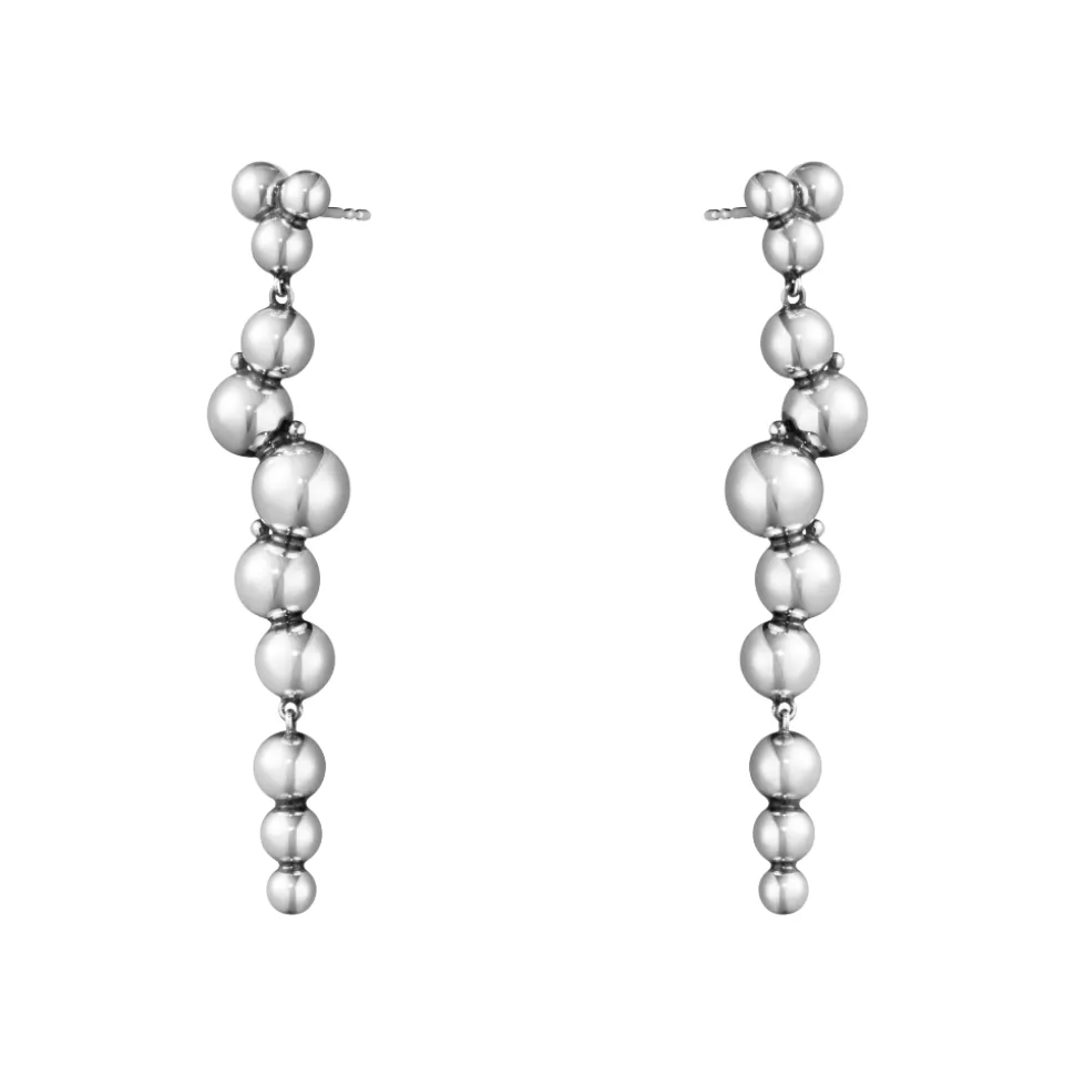 Georg Jensen – Moonlight Grapes ørepynt i oksidert sølv
