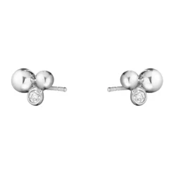 Georg Jensen – Moonlight Grapes ørepynt i sølv med diamanter