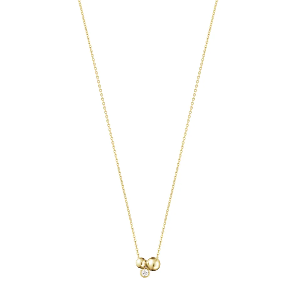 Georg Jensen – Moonlight Grapes kjede i gult gull med diamant