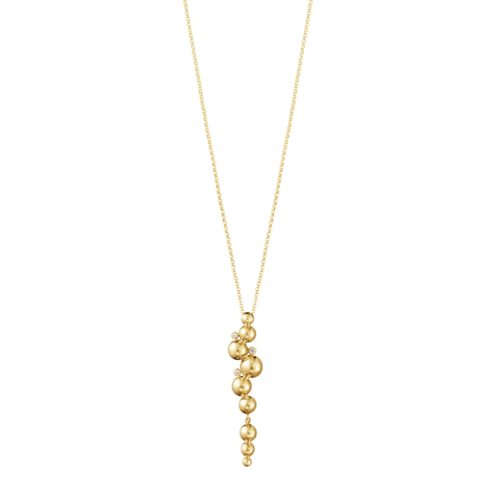 Georg Jensen – Moonlight Grapes halssmykke i gull med diamanter