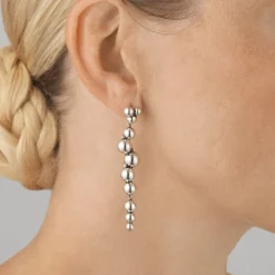 Georg Jensen – Moonlight Grapes ørepynt i oksidert sølv