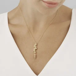 Georg Jensen – Moonlight Grapes halssmykke i gull med diamanter