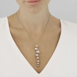 Georg Jensen – Moonlight Grapes halssmykke i oksidert sølv