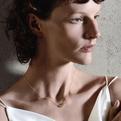 Georg Jensen – Moonlight Grapes halssmykke i gult gull med diamanter