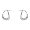 Georg Jensen – Offspring ørepynt i sølv med 0,19 ct diamanter