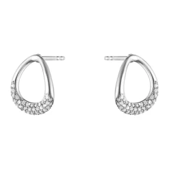 Georg Jensen – Offspring ørepynt i sølv med 0,19 ct diamanter