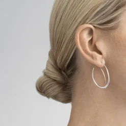 Georg Jensen – Offspring øreringer i sølv