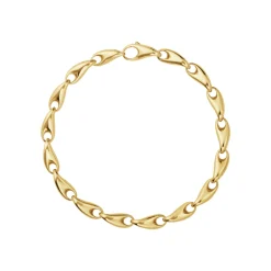 Georg Jensen – Reflect link armlenke i 18k gult gull – Slim