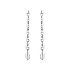 Georg Jensen – Reflect ørepynt i sølv – Ekstra lange