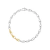 Georg Jensen – Reflect slim armlenke med gult gull detaljer