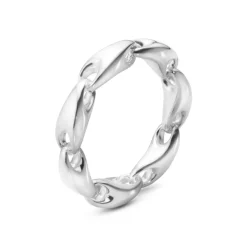 Georg Jensen – Reflect small chain ring i sølv
