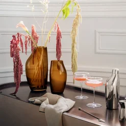 Georg Jensen – SKY glassvase, Ravgul