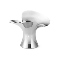 Georg Jensen Living – Bloom lysestaker i rustfritt stål, 2pk
