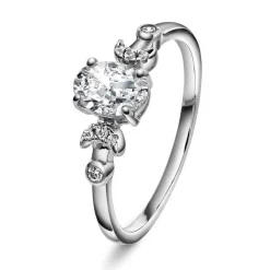 Glow by Gulldia – Cora ring i sølv med zrikonia