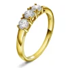Glow by Gulldia – Farah ring i forgylt sølv med zirkonia