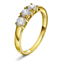 Glow by Gulldia – Farah ring i forgylt sølv med zirkonia