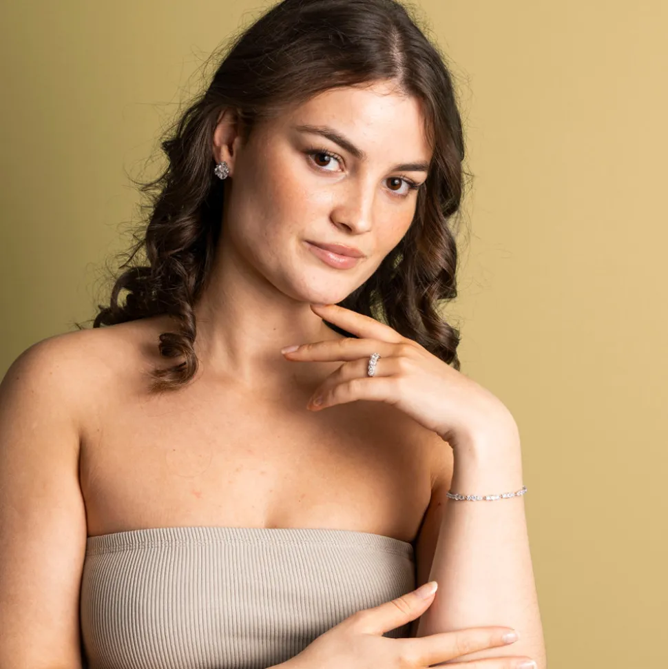 Glow by Gulldia – Serena armbånd i sølv med zirkonia
