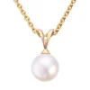 Gold by Frisenberg – Anheng i gult gull med akoya/kulturperle 7,5-8 mm
