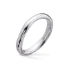 Gold by Frisenberg – Assymetrisk ring i hvitt gull – Polert overflate