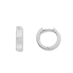 Gold by Frisenberg – Brede, små øreringer i hvitt gull – 11,5 mm diameter