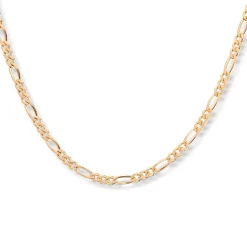 Gold by Frisenberg – Figaro kjede i gult gull – 45cm/2,8 mm bredt