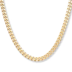 Gold by Frisenberg – Flat panserlenke i massivt gull – 50 cm-5,3 mm bredde