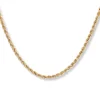 Gold by Frisenberg – Halslenke i gult gull, Massiv Cordell/vridd – 45 cm