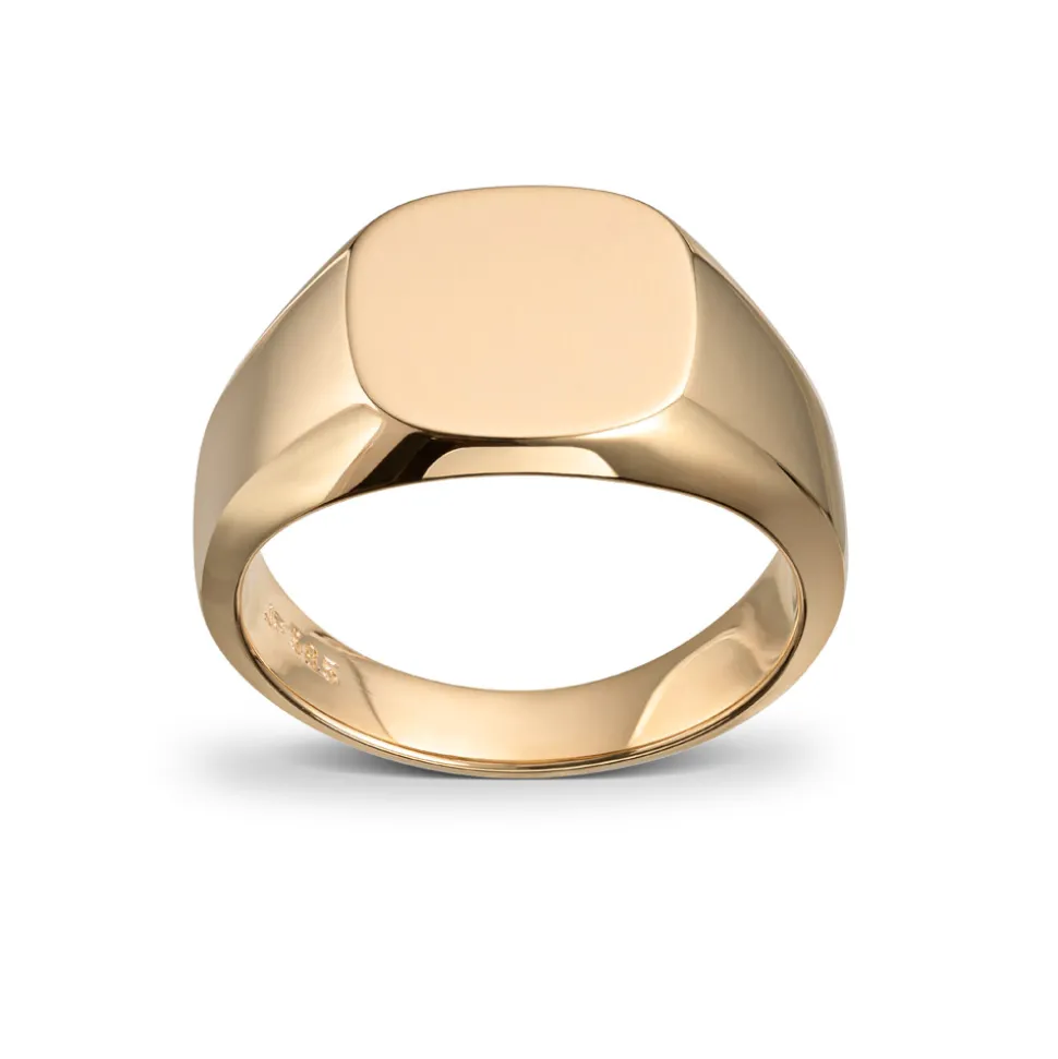Gold By Frisenberg – Håndlagd Signetring – Gult gull – Med mulighet for gravering