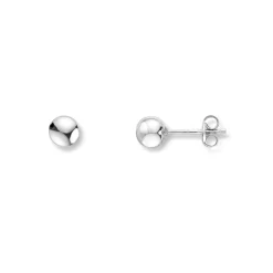 Gold by Frisenberg – Kuleørepynt i hvitt gull – 4 mm
