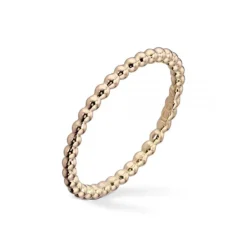 Gold by Frisenberg – Liten kulering i gult gull – blank overflate