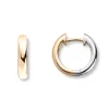 Gold by Frisenberg – Øreringer i gult/hvitt gull – 15 mm diameter