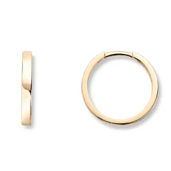 Gold by Frisenberg – Øreringer i gult gull – 16,5 mm diameter