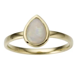 Gold by Frisenberg – Ring i 14k gult gull med pæreformet Opal
