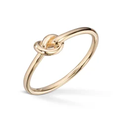Gold by Frisenberg – Ring i gult gull- knutering-Loveknot
