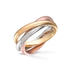 Gold By Frisenberg – Ring i gult, rose og hvitt gull 585. Også kalt Cartier ring.