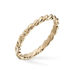 Gold by Frisenberg – Ring i gult gull «tvunnet»