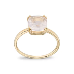 Gold by Frisenberg – Ring i gult gull med rosa kvarts