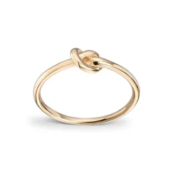 Gold by Frisenberg – Ring i gult gull- knutering-Loveknot