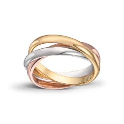 Gold By Frisenberg – Ring i gult, rose og hvitt gull 585. Også kalt Cartier ring.