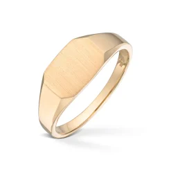 Gold by Frisenberg – Signetring i gult gull, rektangel