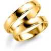 Gult gull ring – 7 mm bredde