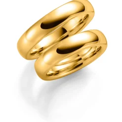 Gult gull ring – 3,5 mm bredde