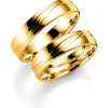 Gult gull ring – 4 mm bredde
