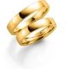 Gult gull ring – 5 mm bredde
