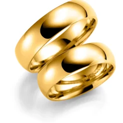 Gult gull ring – 3,5 mm bredde